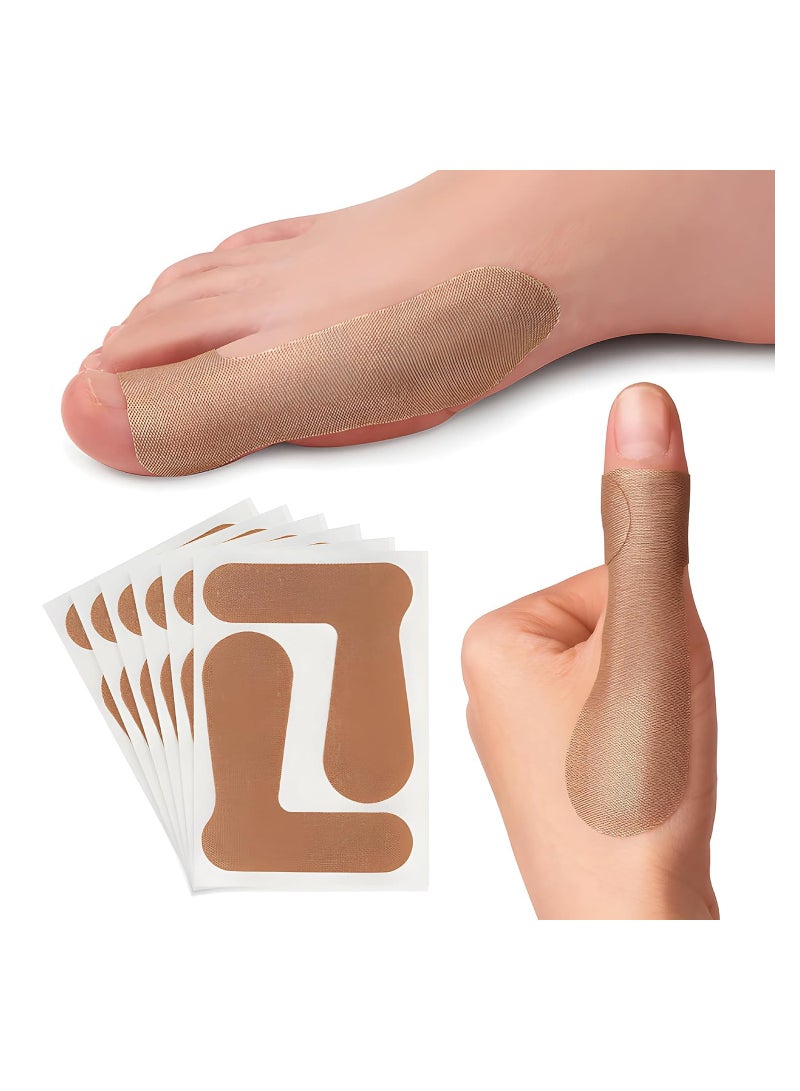 Excefore Big Toe Valgus Orthotics Bunion corrector, 20 PCS Self Adhesive Big Toe Brace Thumb Cover Stickers, Bunion Corrector for Women or Men, Elastic Pain Relieving Patch for Bunion - Image 1
