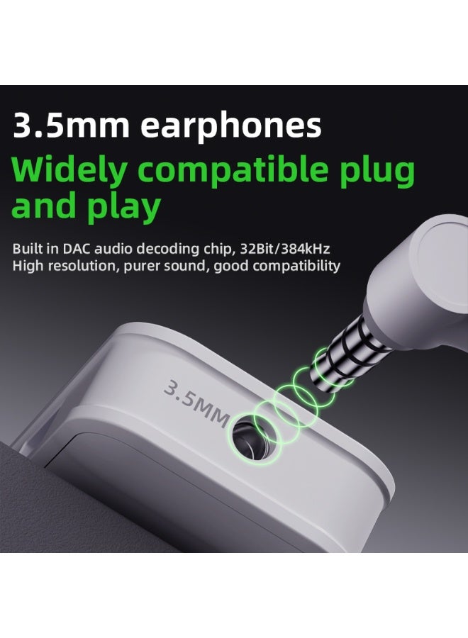 PIVA G31 3 in 1 USB C to Type-C Adapter with 60W Fast Charging, 32bit/HZ Khz Mbps DAC, 3.5mm/Type-C Audio Port with Charging Power Display Compatible with Type-C Devices, Type-C iPhones, and iPads - Image 5