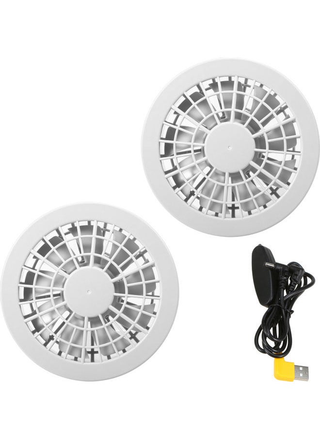 Generic 3-Piece Portable Cycling Jacket Fan And Cable  - Image 1