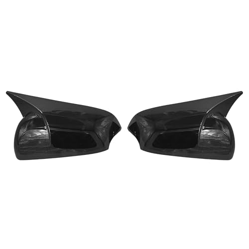 KMH Batman Style Car Mirror Covers Compatible with Hyundai Vanue 2020+ Car Accessories - (Gloss Black) Set 2 Pcs - Image 1