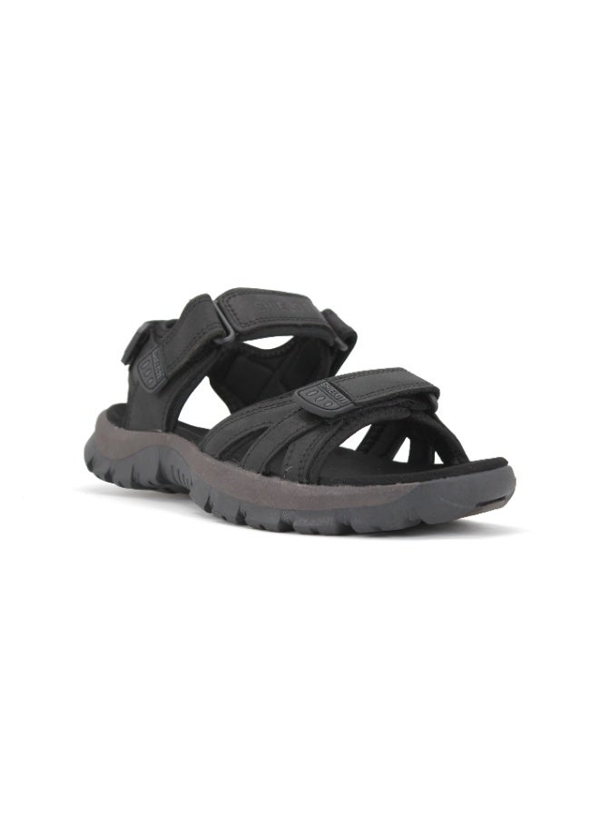 Shield Grounded Men’s Black Adjustable Sandal – Lightweight Comfort, Anti‑Slip Sole, Daily Casual Wear - Image 2