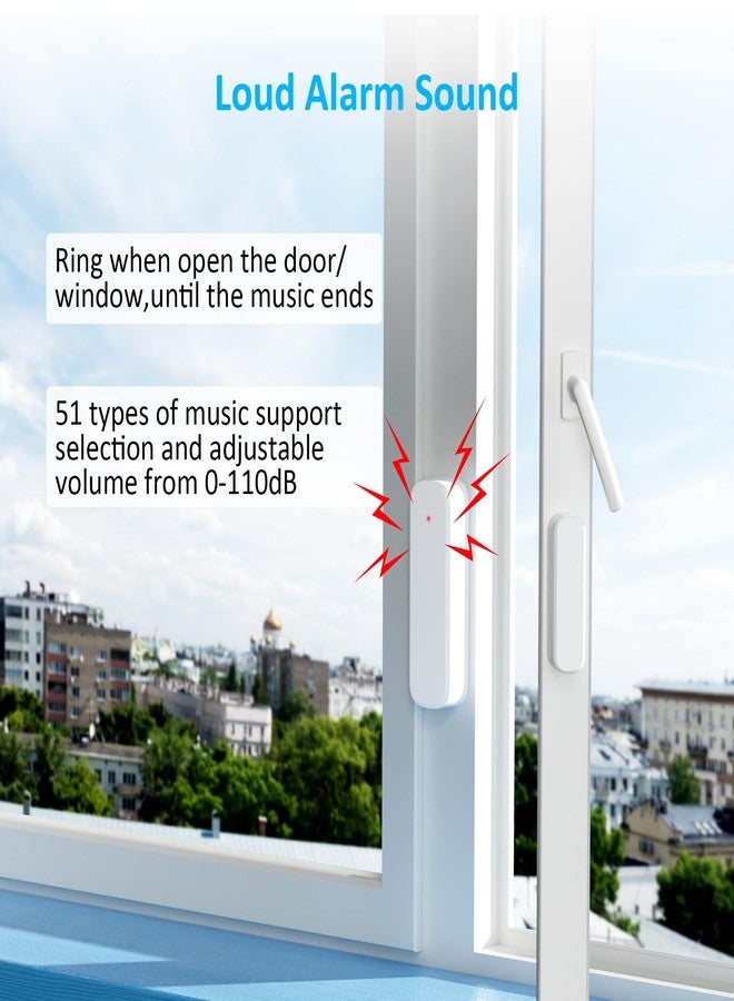 AMHEY Wireless Door Chime for Business Entering, Door Open Alarm for Kid/Toddler Home Safety (500ft Range 51 Ringer) Door Dinger Buzzer Alert, 1 Receiver +2 Sensor - Image 4
