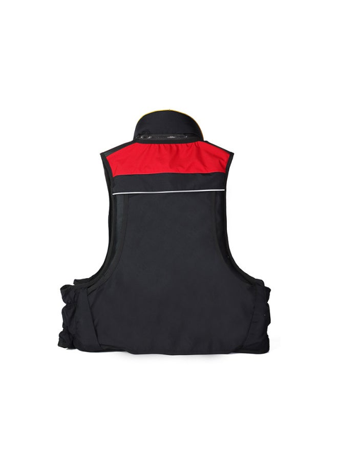 Generic Luya Life Jacket Detachable Adult Swimming Large Buoyancy Vest Portable Fishing Special Equipment Vest-Color:Red 3XL  - Image 5