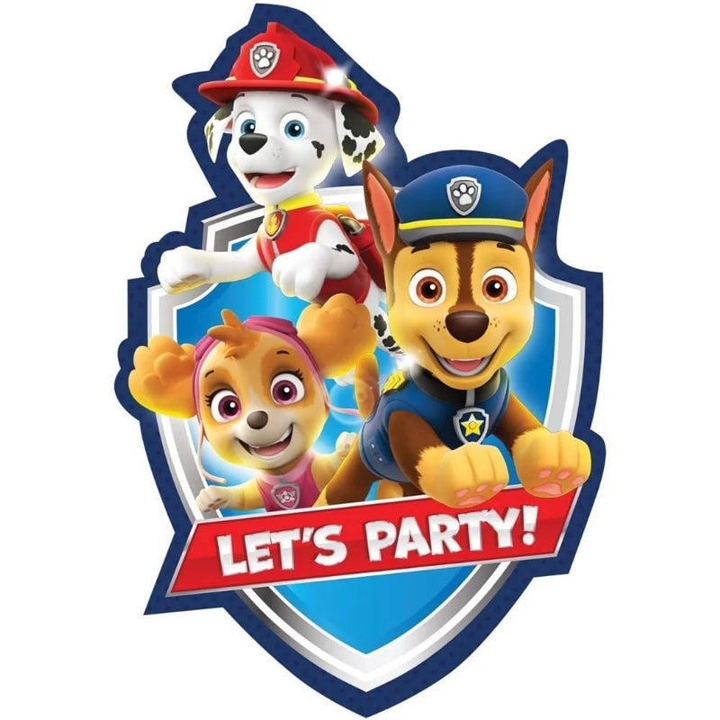 Amscan Premium Paw Patrol Adventures Multicolor Postcard Invitations 425x625 Pack Of 8 Eyecatching Adorable Designs Perfect For Any Themed Celebration