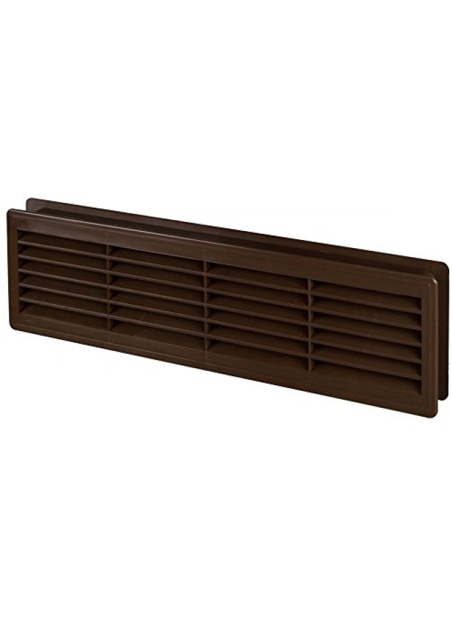 AWENTA 18 x 5 Inch Two Sided Brown Door Air Vent Cover Door Vents for Interior Doors Universal Furniture Ventilation Guard Register for Bathroom Bedroom Garage Kitchen Furniture - Image 1