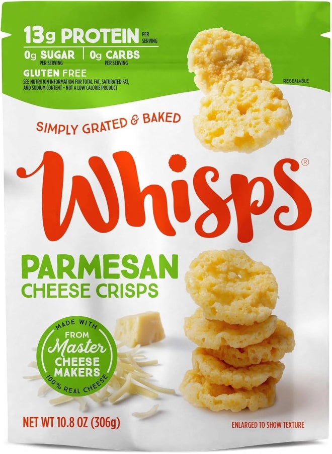 Whisps Parmesan Cheese Crisps - High Protein Snack - Image 1