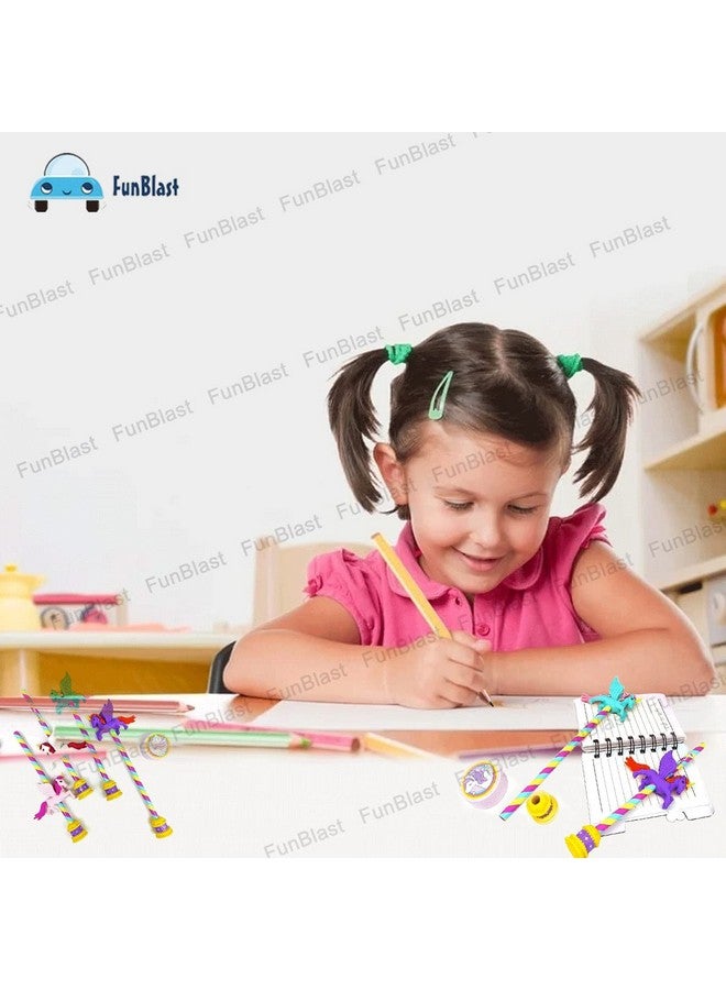 FunBlast Unicorn Stationary Kit - Pencil Eraser And Sharpener - Stationary Kit Set For Girls/Birthday Gift/Return Gift (Multicolor), Adults - Image 5