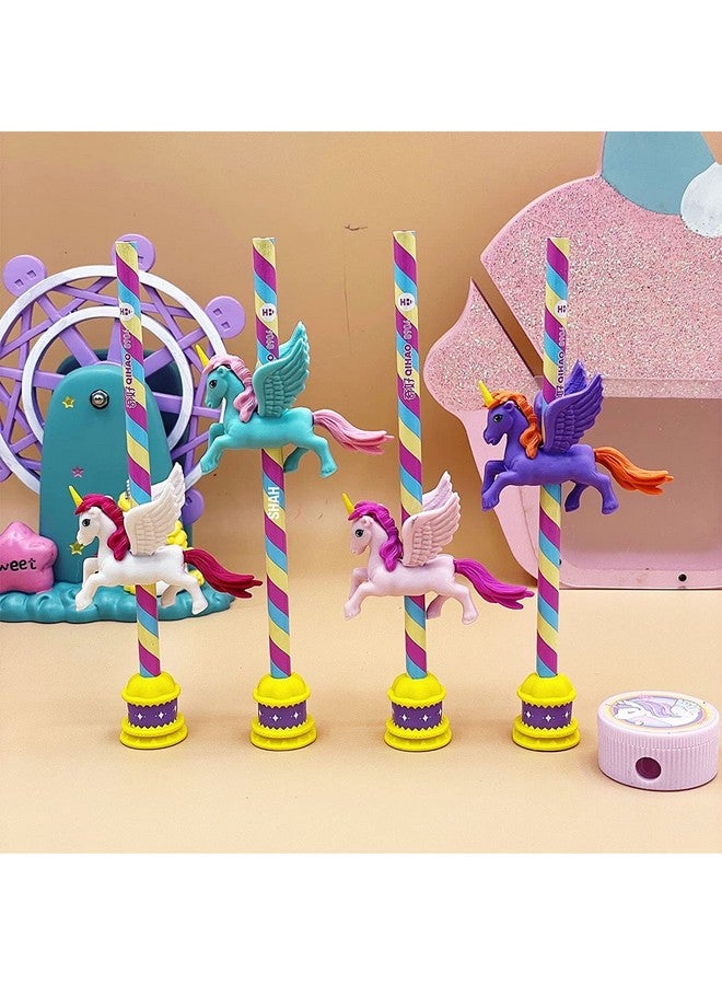 FunBlast Unicorn Stationary Kit - Pencil Eraser And Sharpener - Stationary Kit Set For Girls/Birthday Gift/Return Gift (Multicolor), Adults - Image 4