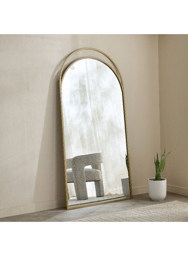 Home Box مرآة كبيرة جداً بزاوية ذهبية - 100x200 سم - Image 1
