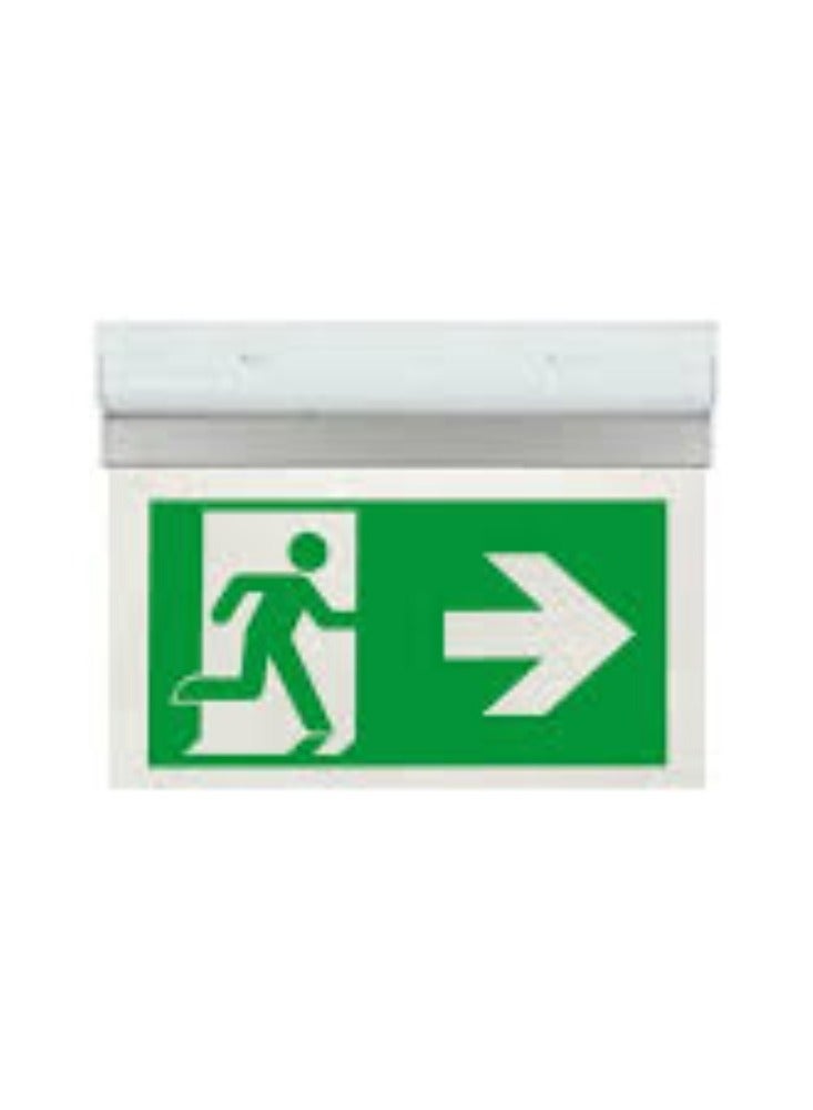 KNP KNP ESP Duceri Emergency Exit Sign Board Indicating Exit Right is a Specialized Safety Device Crucial for Guiding Occupants During Emergencies.  - Image 1