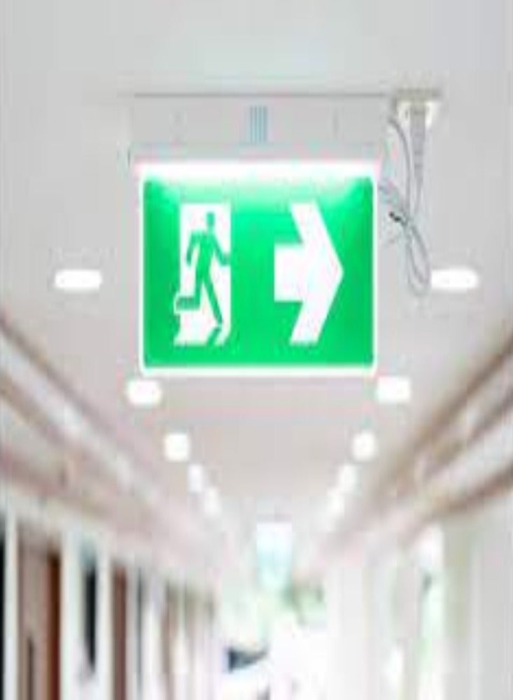 KNP KNP ESP Duceri Emergency Exit Sign Board Indicating Exit Right is a Specialized Safety Device Crucial for Guiding Occupants During Emergencies.  - Image 2