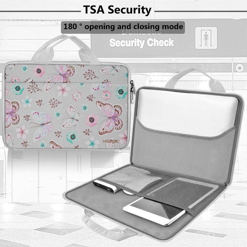 Hseok Laptop Sleeve 13-14 Inch Case Briefcase Compatible with MacBook Pro 14 inch M4/M3/M2/M1 All Model of 13.3 Inch Mac Air/Pro, XPS 13 14, Most Popular 13"-14" Notebooks,B01F01 - Image 4