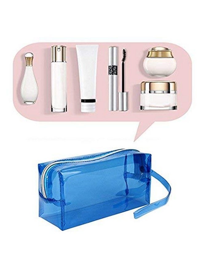 ShopNGift حقيبة مستحضرات التجميل الشفافة من PVC للسفر | بسحاب - (عبوة من 2) - Image 4