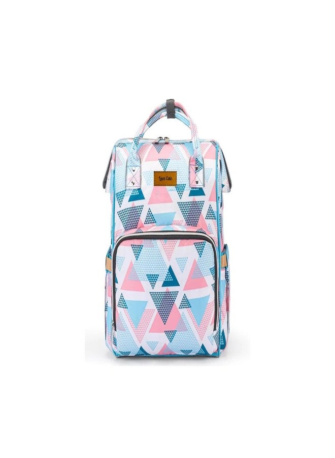 Laee cute Printed Diaper Bag for Mothers for Travel, Maternity Bag for Newborn Baby, Mother Travelling Bag, Multiple Pocket Water Resistant Baby Bag (Multicolor) - Image 1