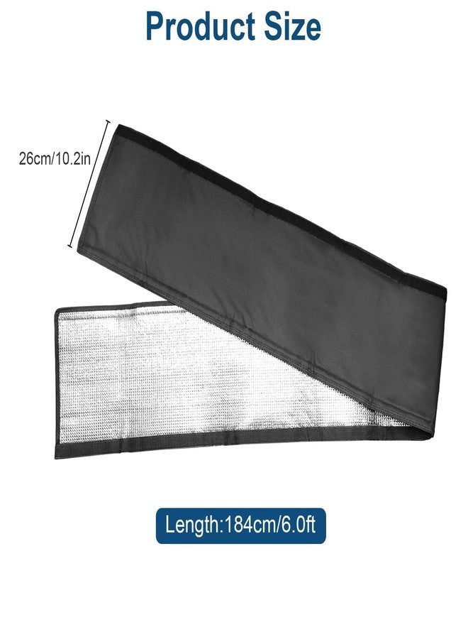 إيكيت غلاف عزل خط نحاسي ثلاثي الطبقات من EEEKit، مقاس 72 × 10.2 بوصة لعزل خط التيار المتردد لوحدات التكييف المركزية المنفصلة الصغيرة، أسود - Image 2