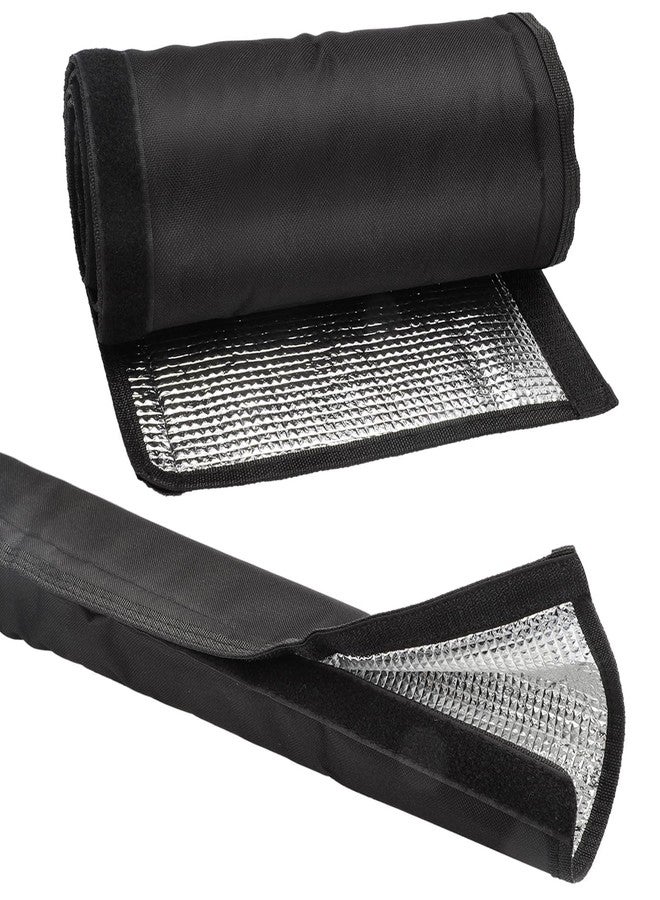 إيكيت غلاف عزل خط نحاسي ثلاثي الطبقات من EEEKit، مقاس 72 × 10.2 بوصة لعزل خط التيار المتردد لوحدات التكييف المركزية المنفصلة الصغيرة، أسود - Image 1