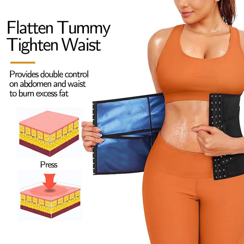Bluejw Women's Elastic Waist Trimmer Belt - Body Shaper, Sports Sweat Abdominal Trainer for Fitness & Weight Loss - Image 5