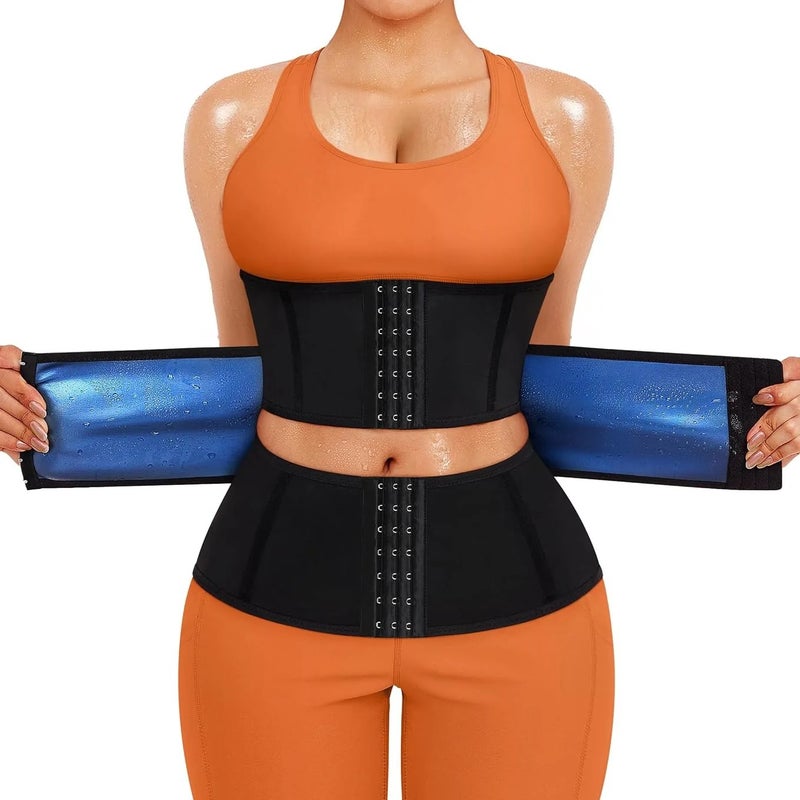Bluejw Women's Elastic Waist Trimmer Belt - Body Shaper, Sports Sweat Abdominal Trainer for Fitness & Weight Loss - Image 2