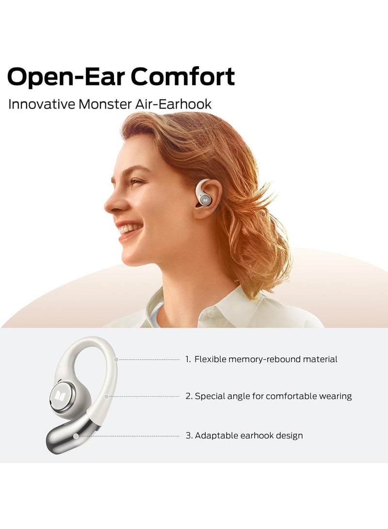 Monster Open Ear AC336 Wireless Earbuds | Bluetooth 5.3, Open-Ear Design, Stereo Sound, 10H Playtime, IPX7 Waterproof, Secure Ear Hooks for Sports & Outdoor Use - Image 4