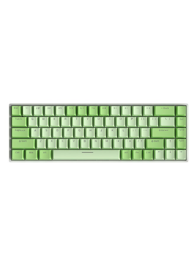 68-key Three-mode Rgb With Drive Gaming E-sports Office Bluetooth Wireless Red Axis Wired Hot-swappable Mechanical Keyboard