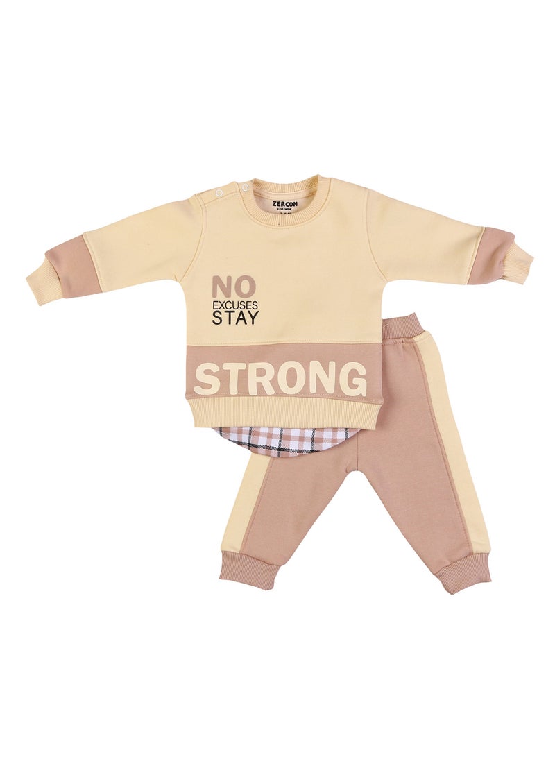 زيركون بيجامة شتوي لحديثي الولادة - 1255 - Image 1