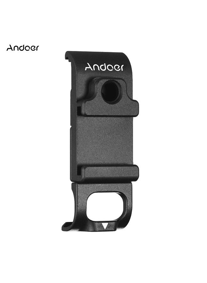 ANDOER - G9-6 Multi-functional Action Camera Battery Cover Removeable Metal Battery Door with Cold Shoe Mount 1/4 Inch Screw Hole Vlog Accessory Replacement for GoPro Hero 9 10 11 - Image 1