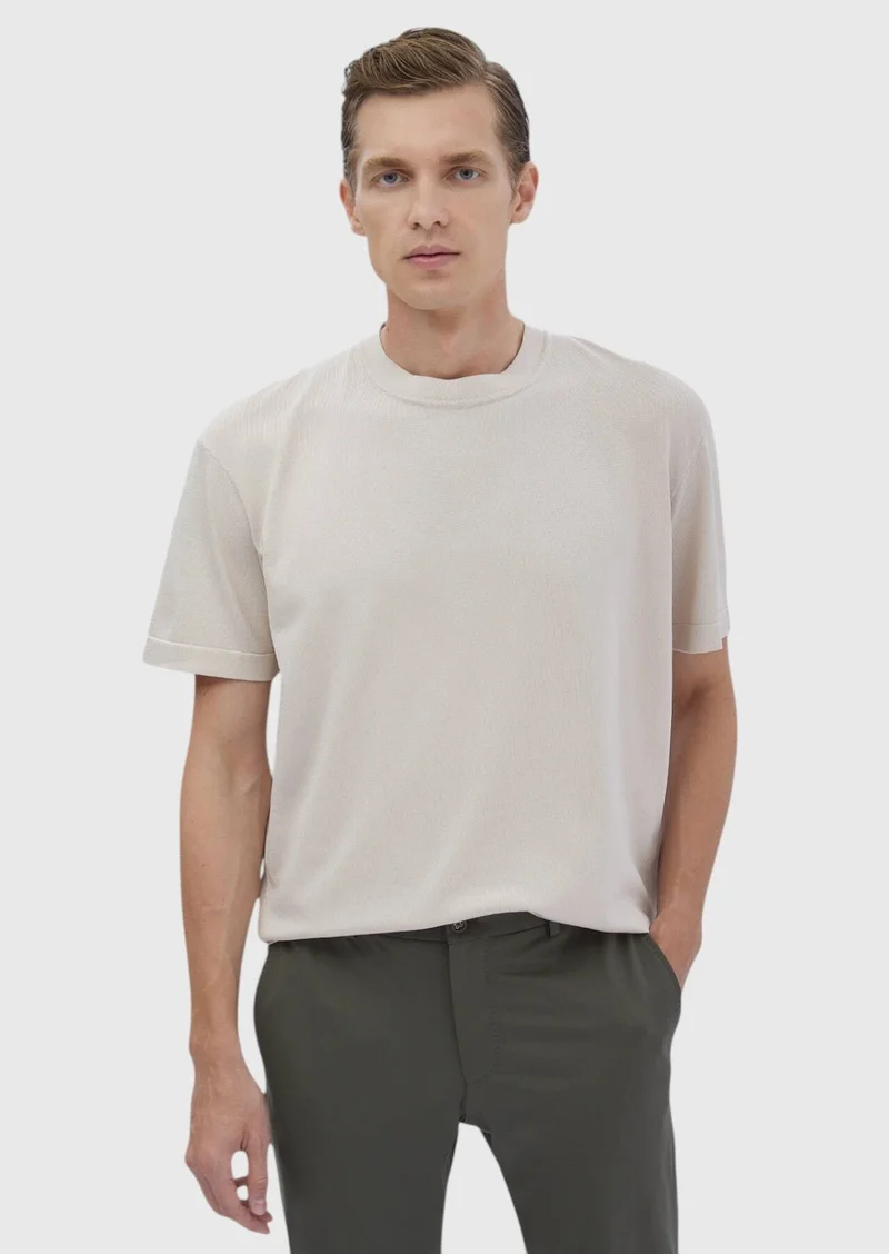 RAMSEY Beige Knitwear