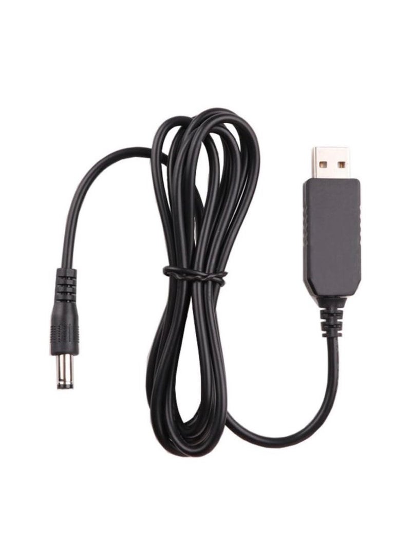USB DC 5V to 12V Step Up Power Cable Power Supply USB Cable with DC Jack 5.5 x 2.1mm for Fan Led Light Router Speakers - Image 1