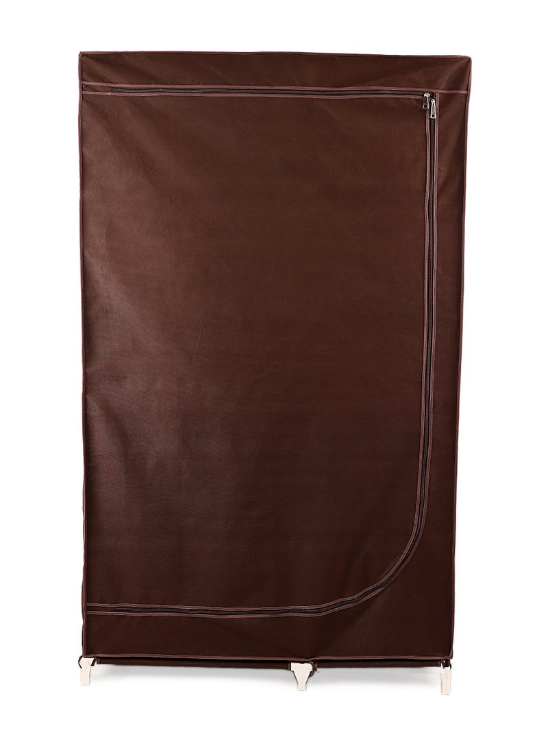 TTTP The Professionals Choice FOLDABLE NON-WOVEN WARDROBE WITH SEVEN SHELVES AND A HANGING BAR. SIZE 91.5X45X160 CM - BROWN COLOR - Image 3