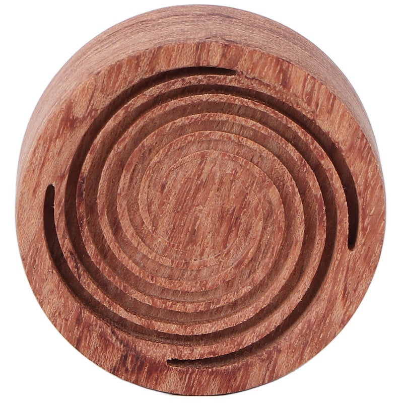 Essential Oil Diffuser Wood Mini Portable Aromatherapy Diffuser Box for Car Living Room OfficeSwirl - Image 1