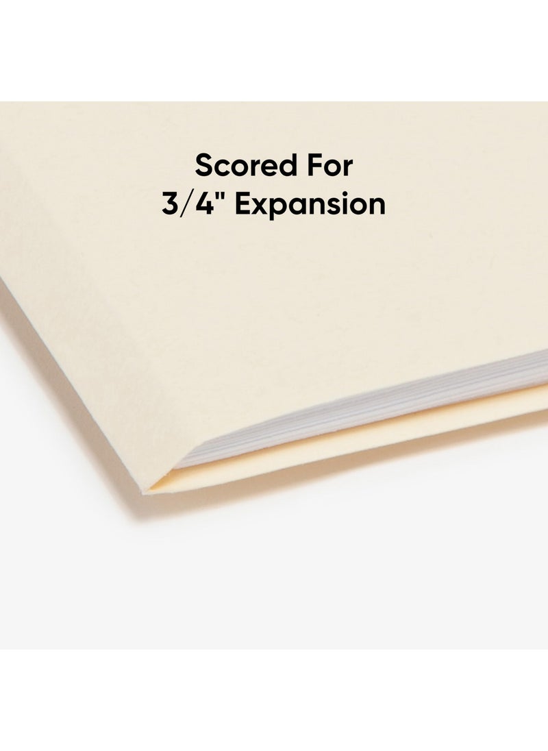 Smead Smead File Folder, 1/3-Cut Tab, Assorted Positions, Letter Size, Manila, 100 per Box (10330)  - Image 5