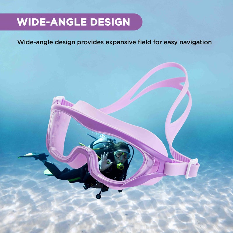 Endless EL1010 Premium Swimming Goggle with Anti-Fog and UV Protection | Purple | Stylish 180 Degree Wide View Glasses | Soft Silicone Gasket for Leak Proof | With Hard Case - Image 5