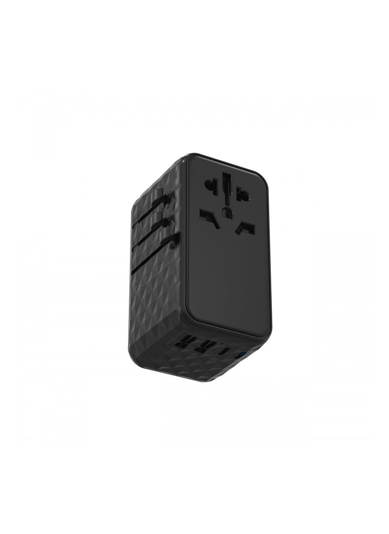 Powerology Powerology Universal Adapter 140W X2 Type C port and X2 USB A 15W port 