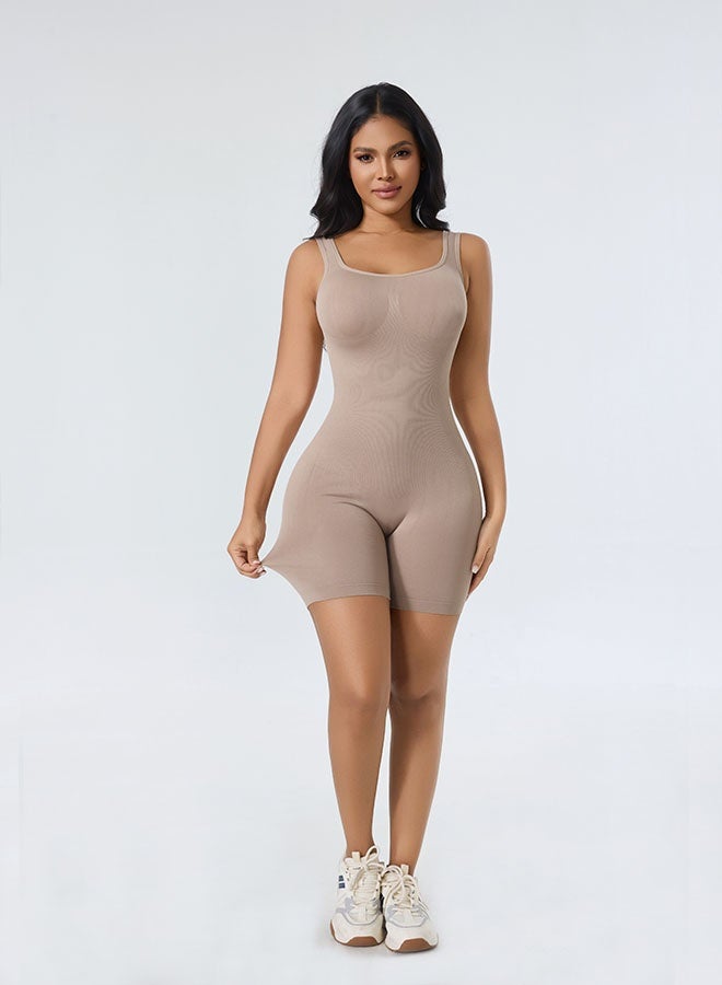 CELILIN Women's Shapewear Bodysuit Seamless Mid-Thigh Shorts Tummy Control Body Suit Breathable Waist Shaper Body Waist Trainer - Image 3