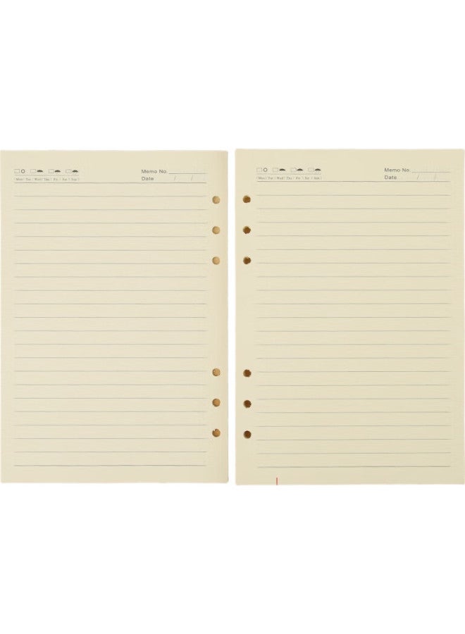 Tango B5 Loose-Leaf Refill Paper With Ruled Lines, Thickened 100G, Suitable For 9-Hole Loose-Leaf Notebooks, For Postgraduate Entrance Exam Error Correction, Homework, Notes, Meeting Minutes, Universal Replacement Refills, 92 Sheets, Pack Of Five - Image 1