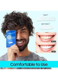 5D White Teeth Whitening Strips, For Reduce Teeth Sensitive, Teeth Whitener Clean Teeth Safely, Effectively Remove Coffee, Tobacco Stains, Professional And Safe White Strips (7 Sets) - pzsku/Z77F33F3E1ABC603E7740Z/45/_/1703470519/3a48a45d-a4e5-47ad-9dd1-f40639254e21