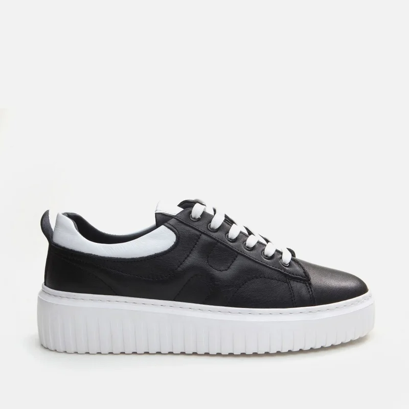 Hotiç 02AYH296300A100 GENUINE Leather Black Men's Casual Shoes