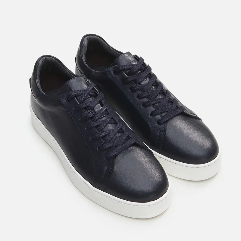Hotiç 02AYH296300A100 GENUINE Leather Black Men's Casual Shoes