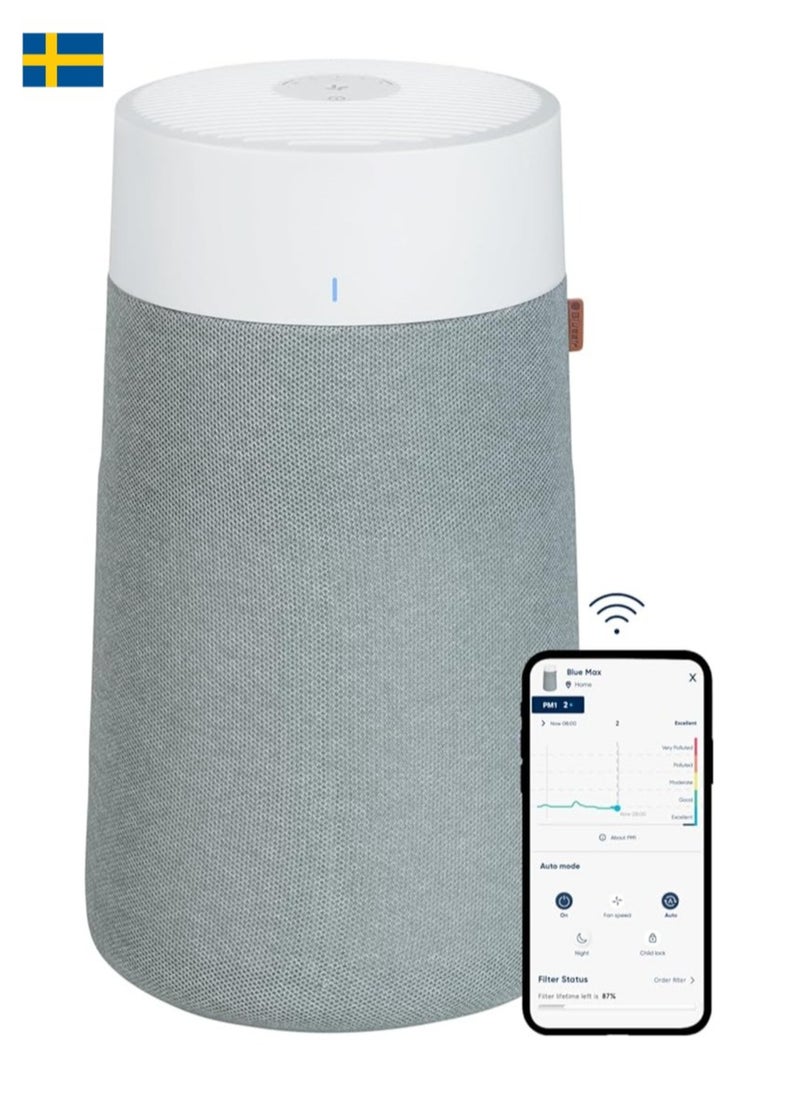 Blueair Blue Pure 3450i Max | Smart Air Purifier, Air Quality Sensor, HEPASilent Filter UpTo 103m² Rooms Removes 99.97% Pollen, Dust, Mould, Bacteria, Viruses | Activated Carbon Reduces VOCs, Odours  - Image 1