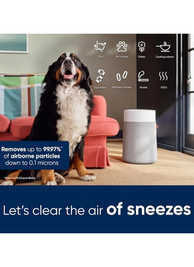 Blueair Blue Pure 3450i Max | Smart Air Purifier, Air Quality Sensor, HEPASilent Filter UpTo 103m² Rooms Removes 99.97% Pollen, Dust, Mould, Bacteria, Viruses | Activated Carbon Reduces VOCs, Odours  - Image 4