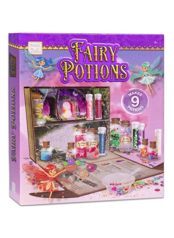 هابينيست مجموعة خلط جرعات الجنيات الخاصة بك من هابينست للأطفال، مجموعة صنع الجرعات تُنتج 9 جرعات جنيات وسوارًا واحدًا، مجموعات جرعات سحرية جنية للأطفال، ألعاب حرفية جنية للبنات من سن 6 و7 و8 إلى 12 عامًا فما فوق - Image 1