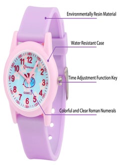 KASTWAVE Kids Watch Waterproof Quartz Stone Kids Analog Watch Easy Study Time and Reading Teaching Tool Watch Analog for Boys Girls Student Children Gift Kids Watch 3-12 Years Old  - Image 5