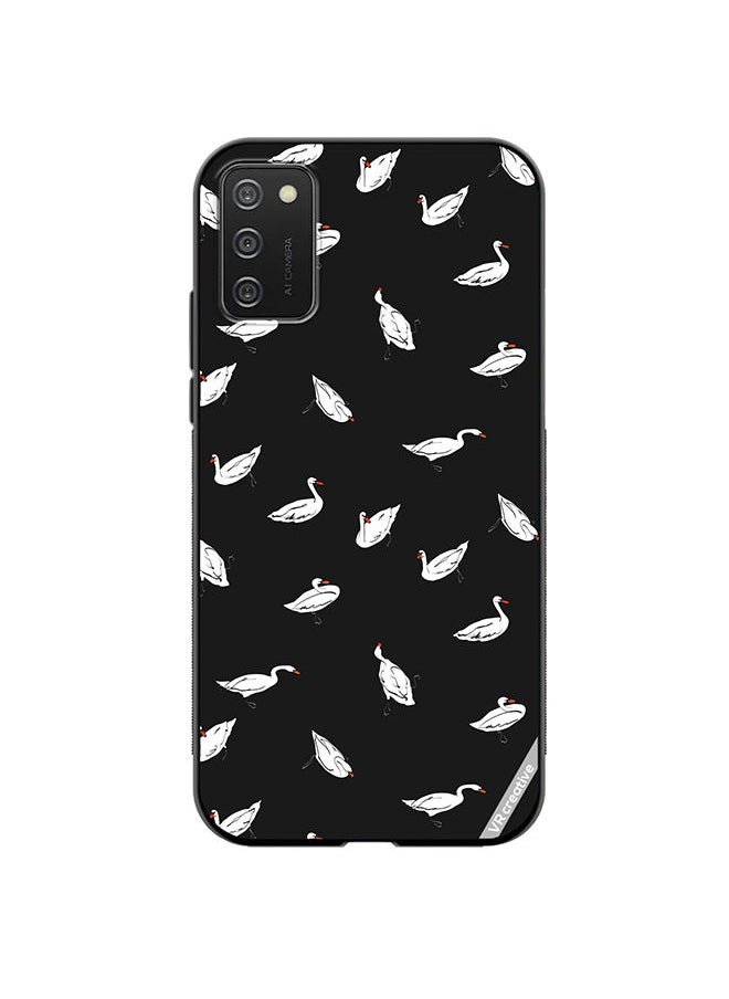 Protective Case Cover For Samsung Galaxy A03s Duck Design Multicolour