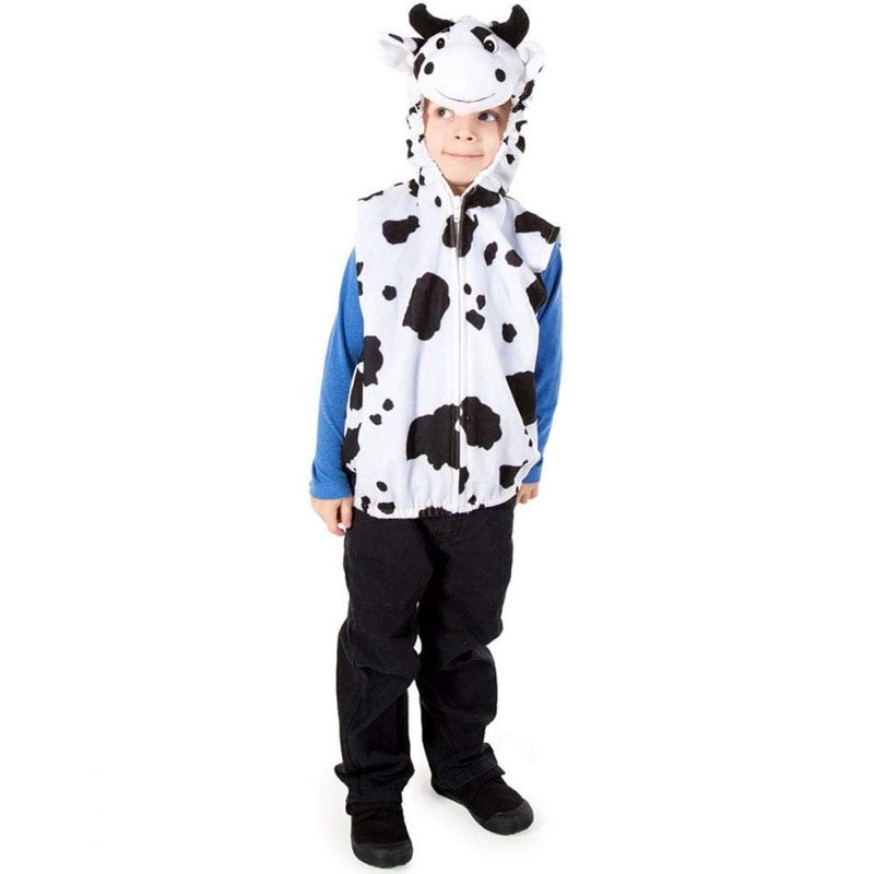 PRETEND TO BEE 1677, Black & White, 3-7 Years Cow Animal Fancy Dress Costume for Kids, Unisex, child - Image 1