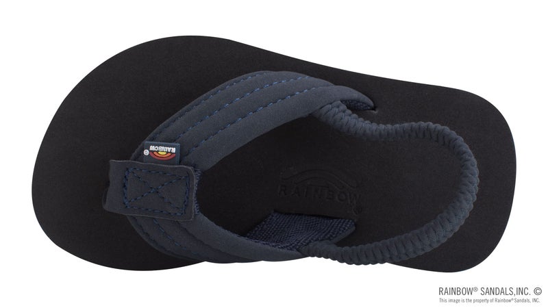 Rainbow Sandals Kid's Grombow's Soft Top Rubber w/Neoprene Strap, Navy, Kid's 09-10 w/backstrap B(M) US - Image 3