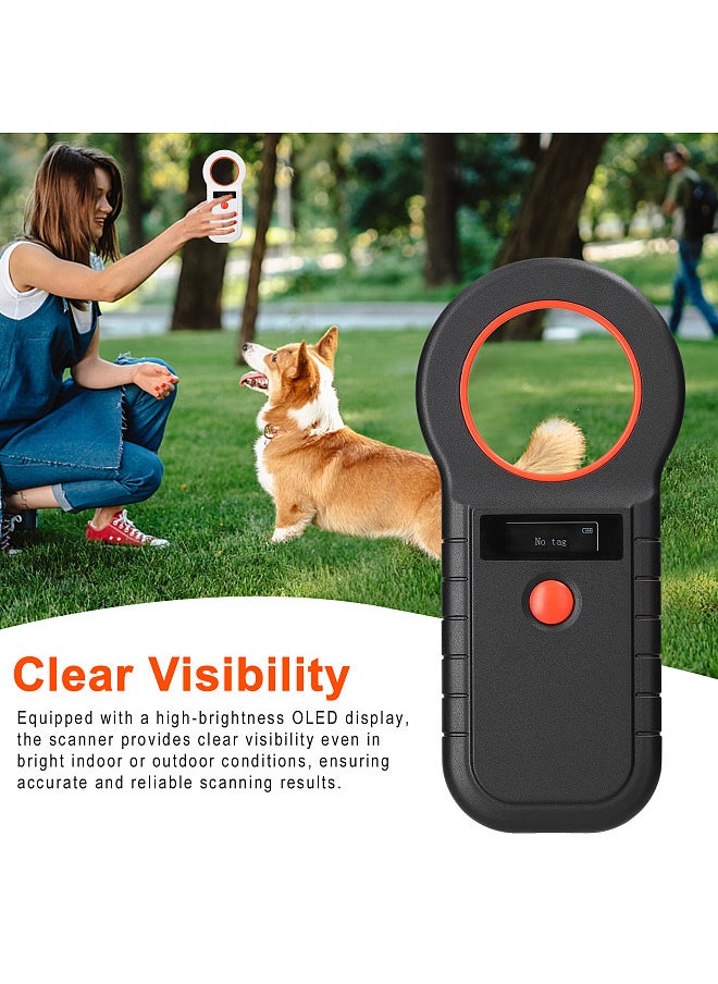 Generic - Pet Microchip Reader Scanner Wireless RFID Handheld Chip Scanner Rechargeable Animal Tags Scanner - Image 1