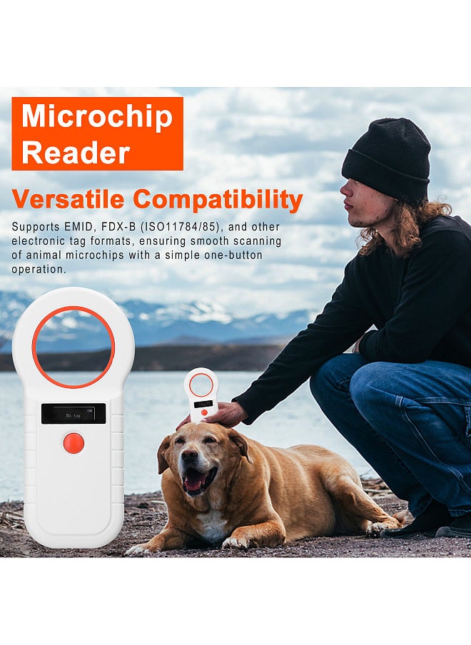 Generic - Pet Microchip Reader Scanner Wireless RFID Handheld Chip Scanner Rechargeable Animal Tags Scanner - Image 1