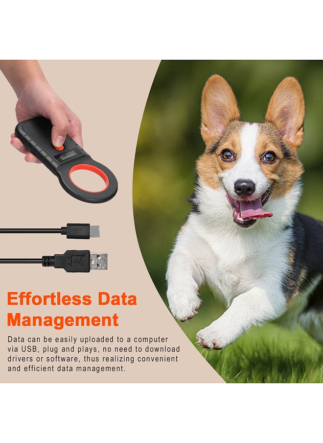 Generic - Pet Microchip Reader Scanner Wireless RFID Handheld Chip Scanner Rechargeable Animal Tags Scanner - Image 1