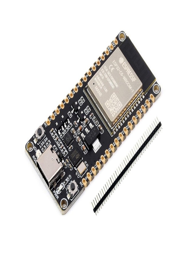 Waveshare ESP32-C6 RISC-V Microcontroller Development Board Integrated WiFi 6, BLE 5 and IEEE 802.15.4 (Zigbee 3.0 & Thread), Adopts ESP32-C6-WROOM-1-N8 Module, Supports USB and UART Development - Image 1