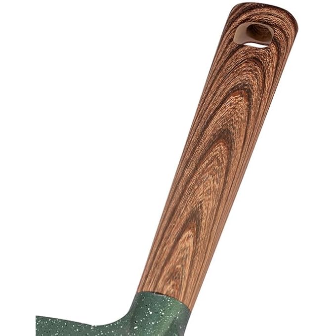 NAVA Omega Die Cast Aluminum Grill Pan With Nonstick Stone Coating 28 Cm Size Green - Image 4